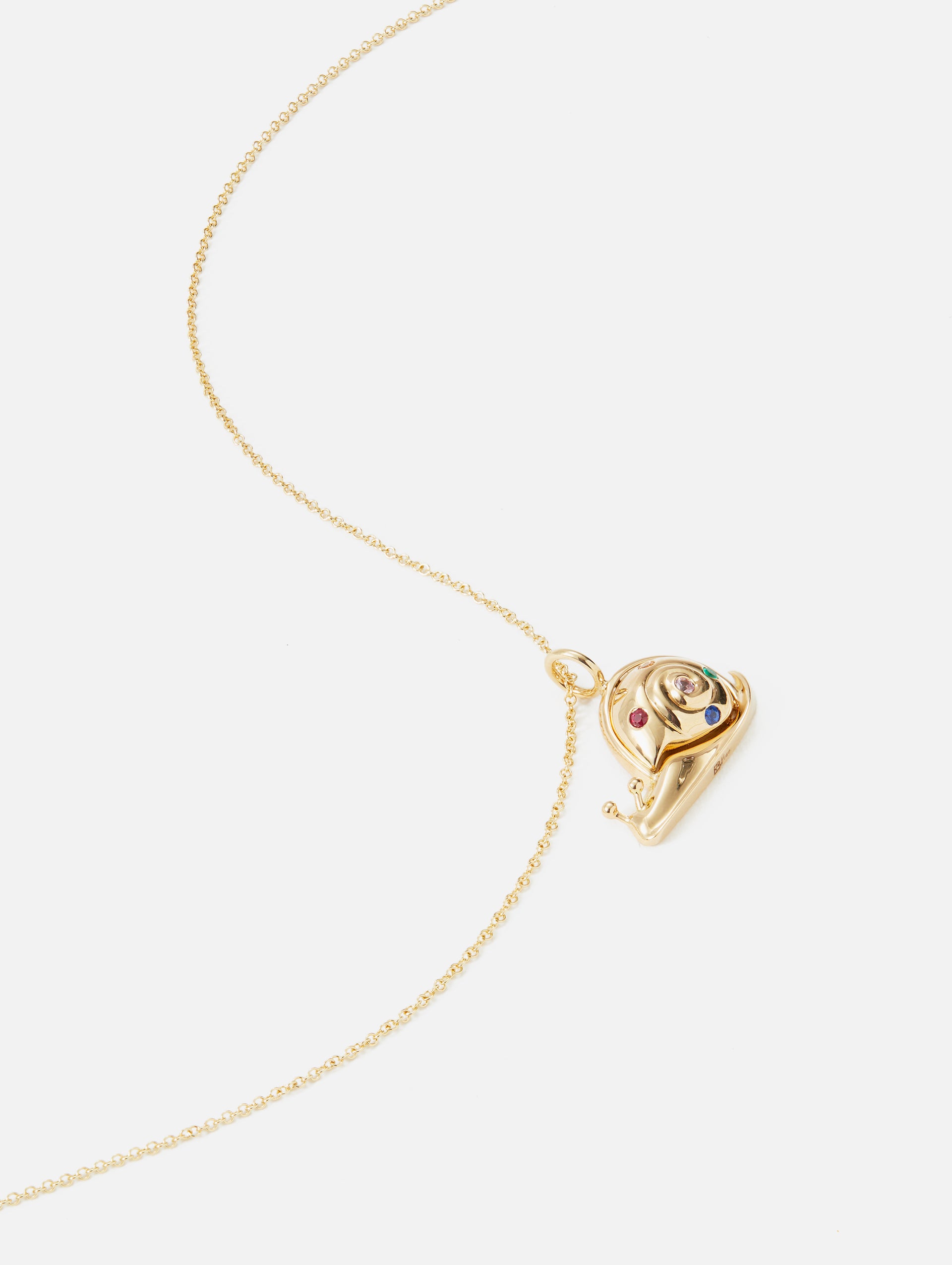 Small Gold Snail Pendant