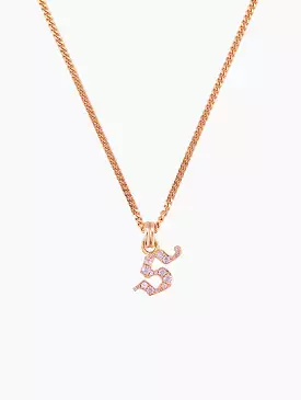 Small Single Intial La Firma Necklace