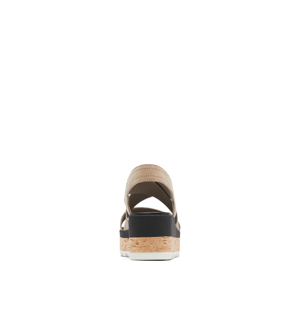 'Sorel' Women's Cameron Flatform Slingback - Omega Taupe / Sea Salt