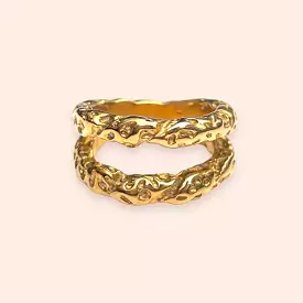 Studio Frenchie ring - double golden