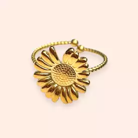 Studio Frenchie ring - little sunflowers