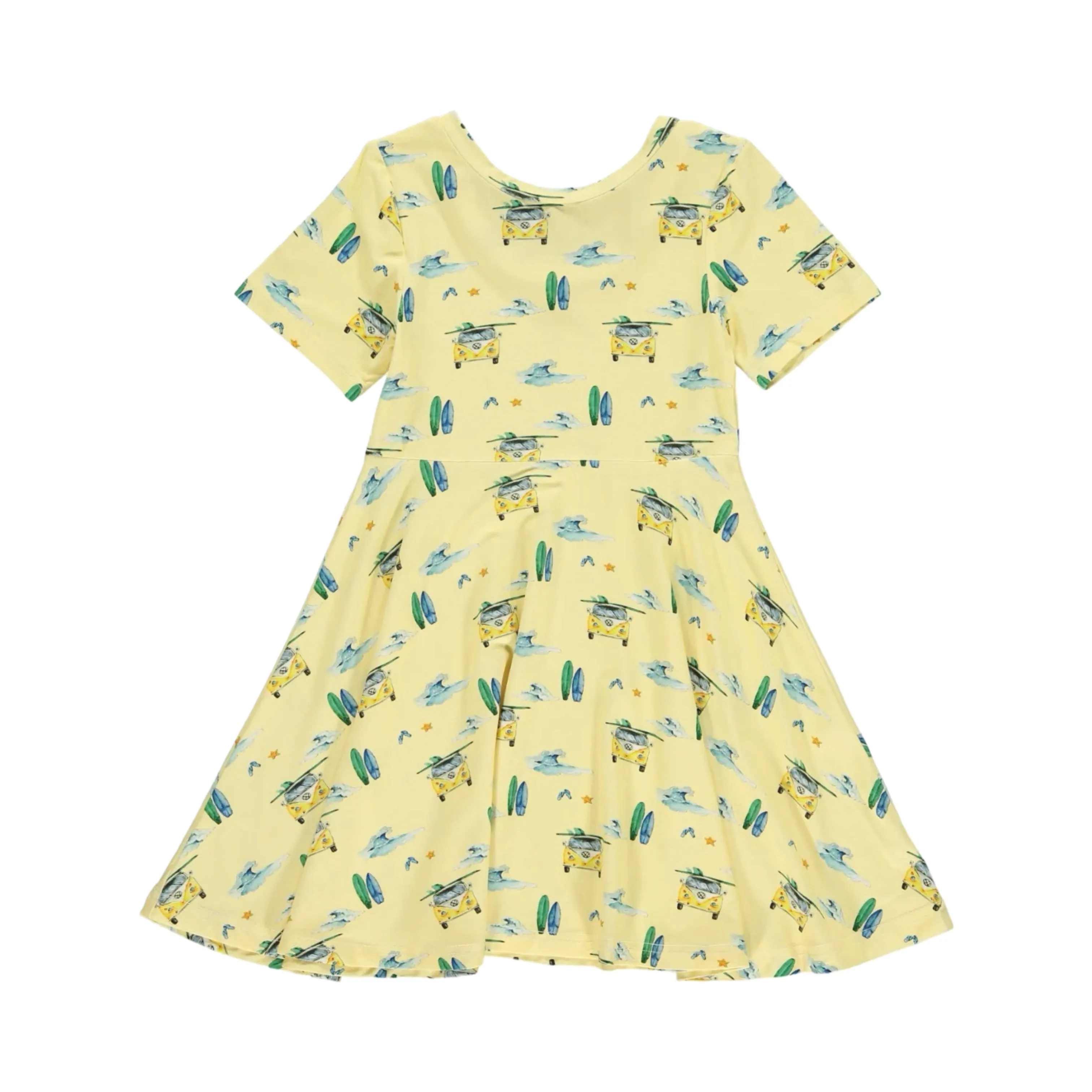 Tickety-Boo Twirl dress in Summer Surf