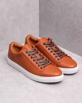 Tomaz C512 Men's Court Sneakers (Brown)