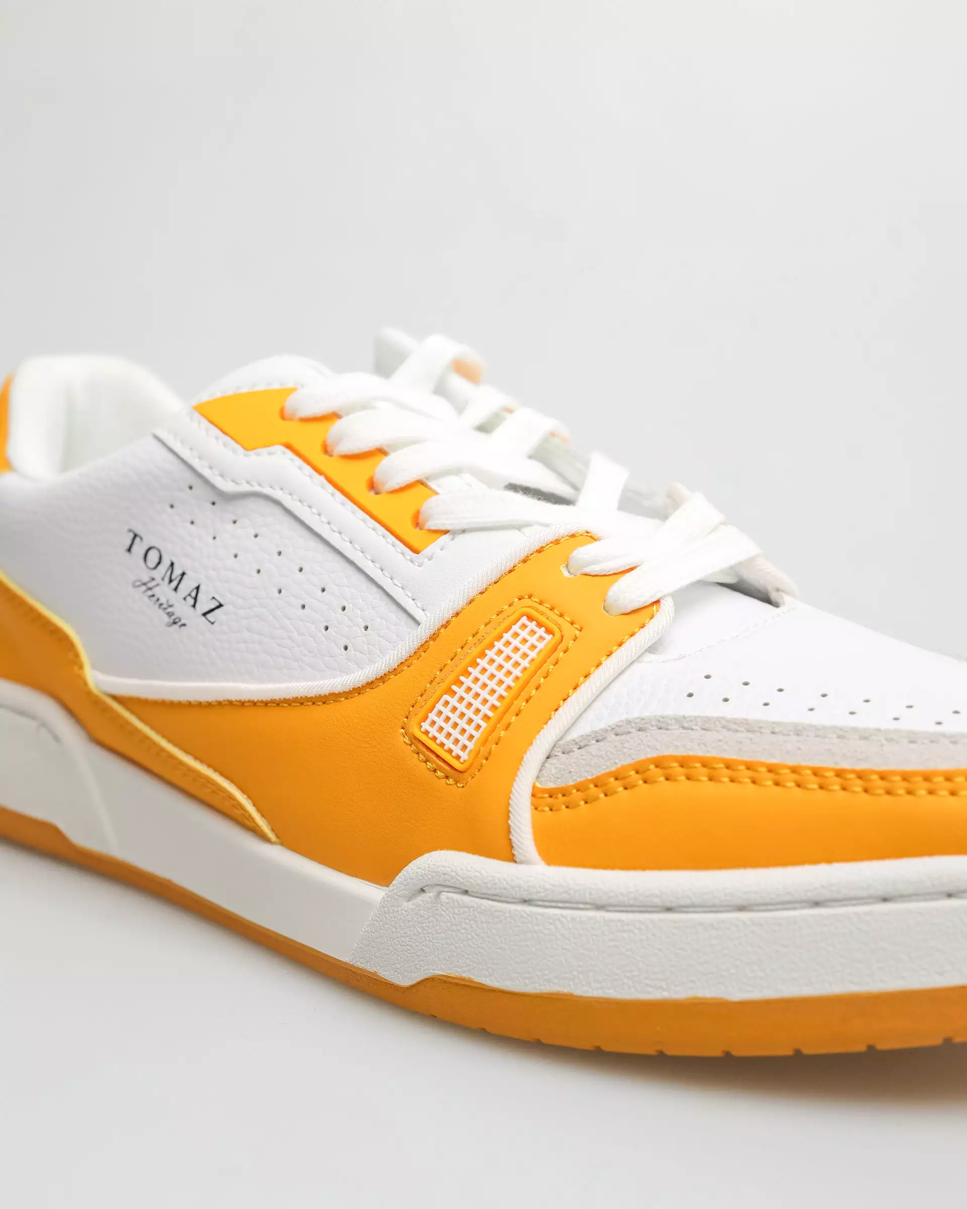 Tomaz C611 Men's Sneakers (White/Yellow)