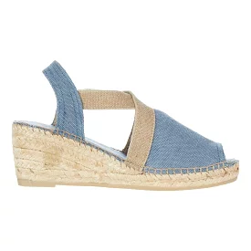 Toni Pons Women's Breda-V Blue Linen