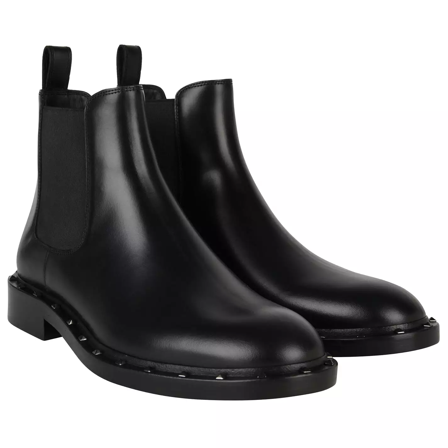 Valentino Garavani Men's Studded Chelsea Boots - BLACK