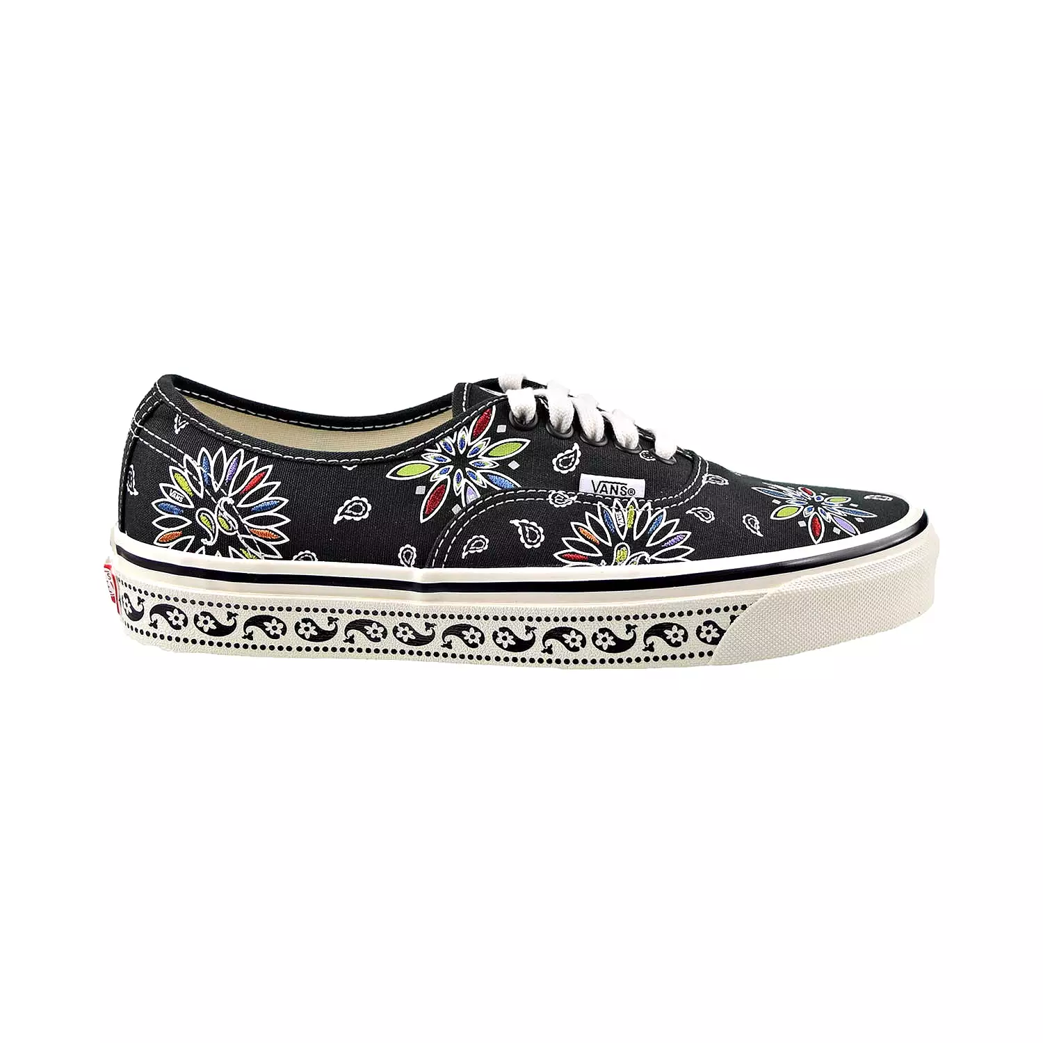 Vans Anaheim Paisley Authentic 44 DX Men's Shoes Black-White