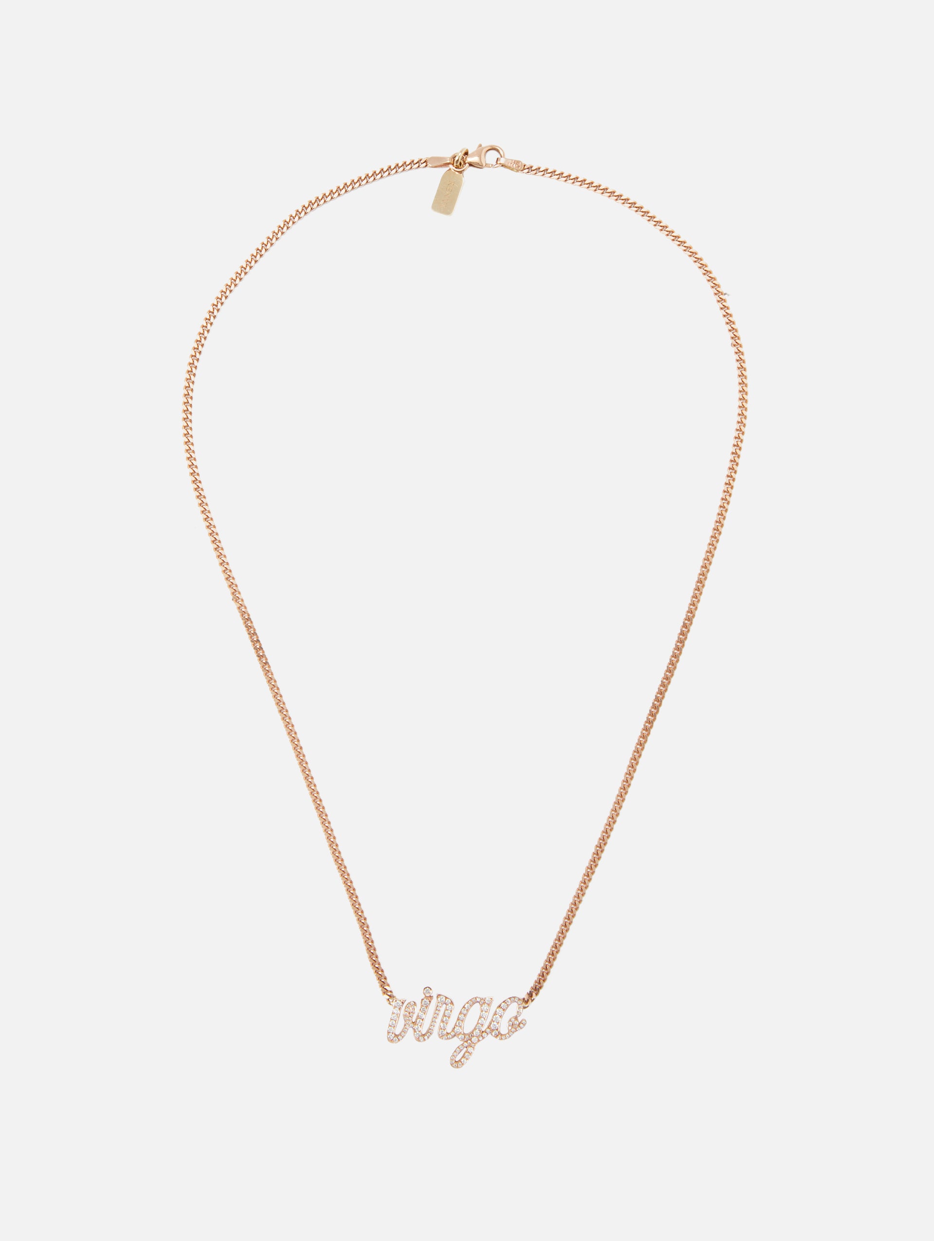 Virgo Small La Firma Diamond Necklace