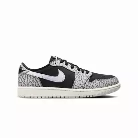 WMN'S AIR JORDAN 1 LOW OG 'BLACK/MUSLIN-TECH GREY-WHITE'