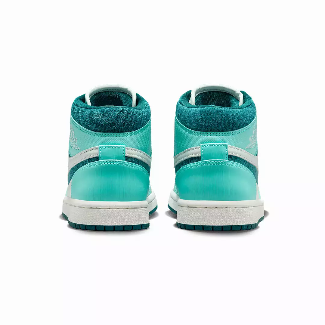 WMN'S AIR JORDAN 1 MID SE 'BLEACHED TURQ/SKY J TEAL-BARELY GREEN'