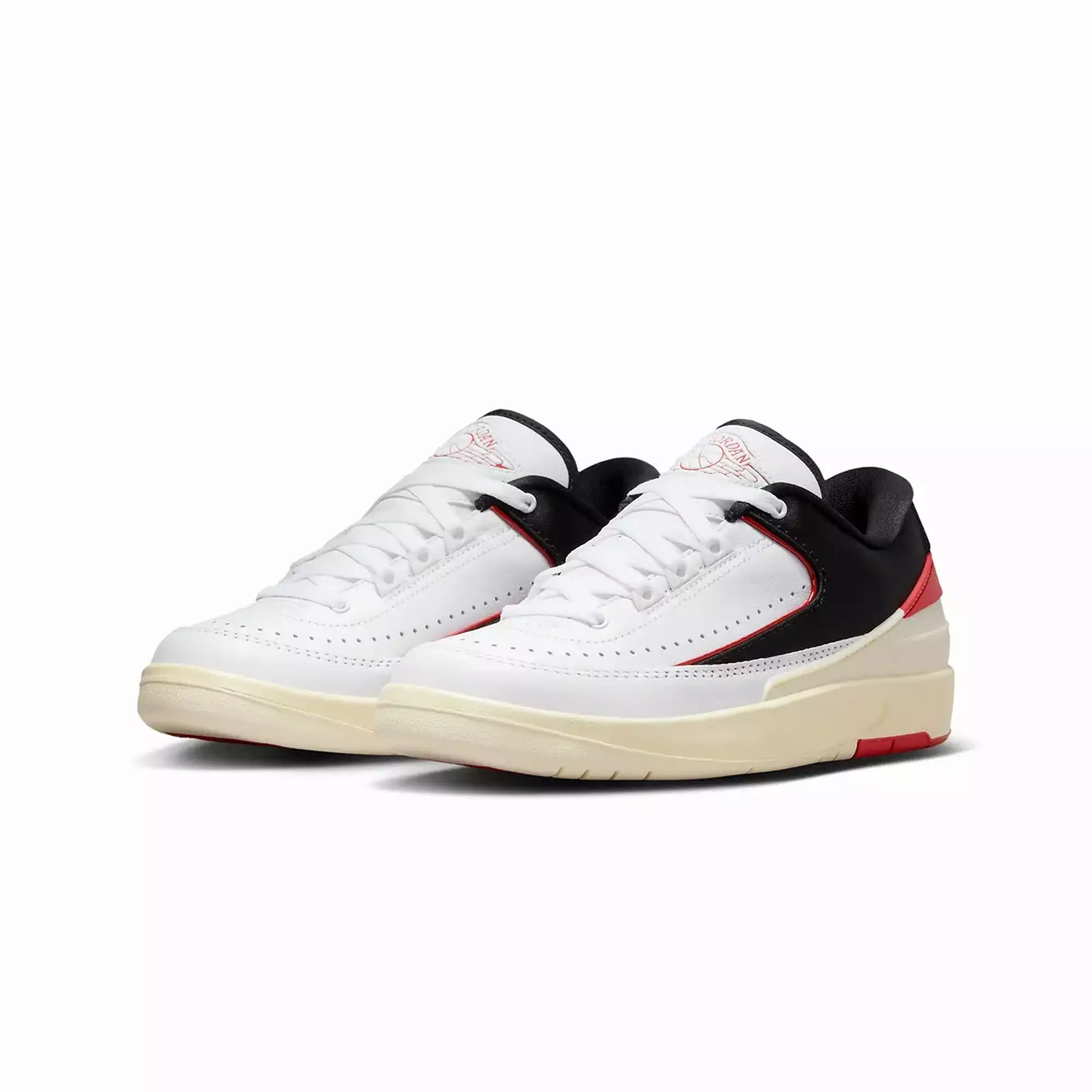 WMN'S AIR JORDAN 2 RETRO LOW 'WHITE/UNIVERSITY RED-BLACK-COCONUT MILK'