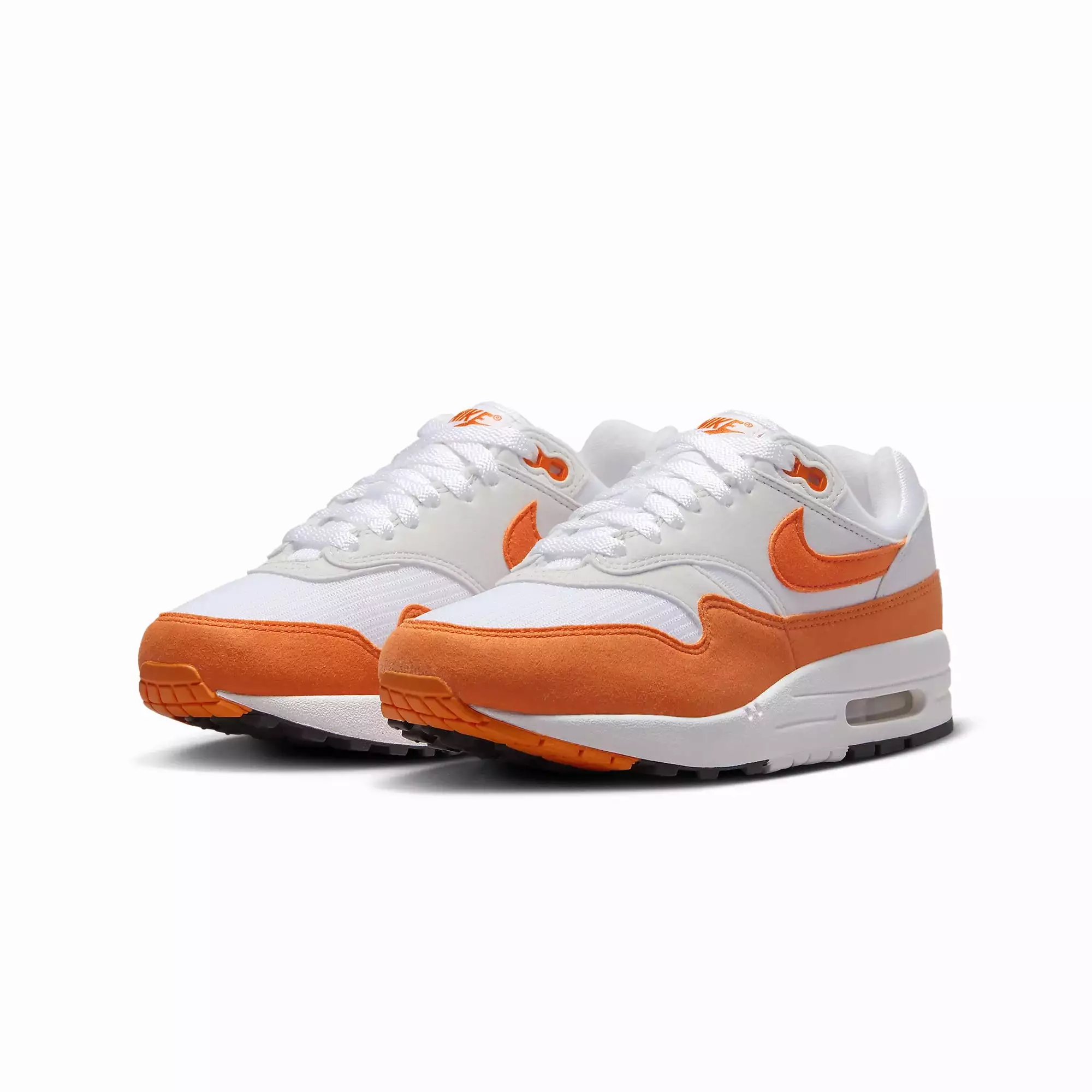 WMN'S AIR MAX 1 'NEUTRAL GREY/SAFETY ORANGE-WHITE-BLACK'