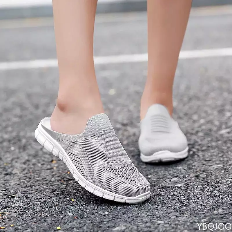 Woman Mules New Casual Half Slippers