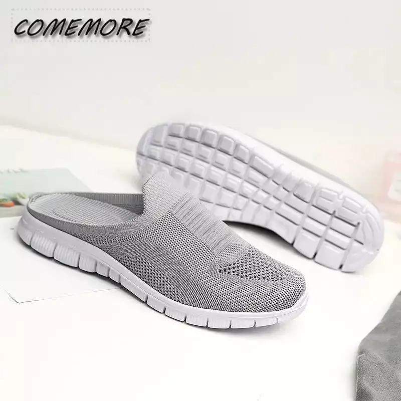 Woman Mules New Casual Half Slippers